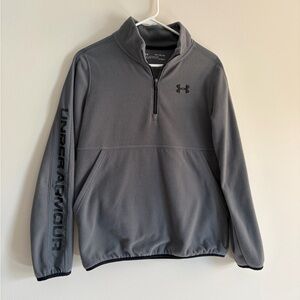 Under Armour Kids Gray Performance Jacket Quarterzip